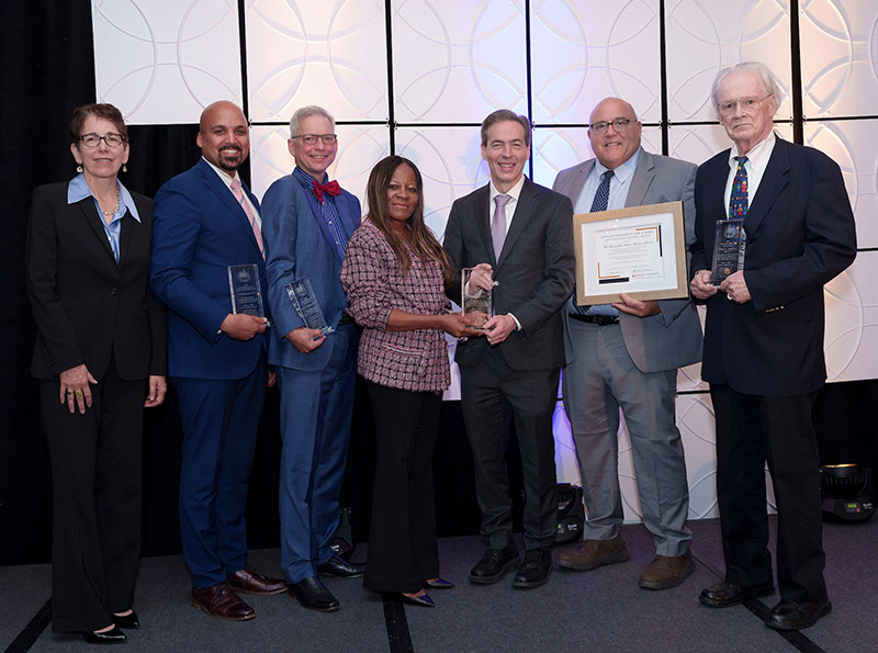 At the annual Law Reunion Dinner and Alumni Awards Ceremony on Thursday, June 6, 2025, William L. Brouillard, JD '75, received the Edward Bray, JD ’58 Legacy Award; the Honorable Brian Burns, JD ’91, received the SAM’s Fund Prize for Public Service; Pavel Pagano, JD ’15, received the Outstanding Graduate of the Last Decade Award; Bruce K. Gribens, JD ’91, received the Outstanding Alumni Service Award; and Cheree L. McAlpine, JD ’94, received the Outstanding Alumni Achievement Award.