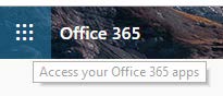 o365 menu