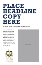 flyer and poster template text on the top left
