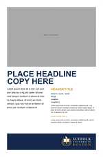 flyer and poster template text at the middle