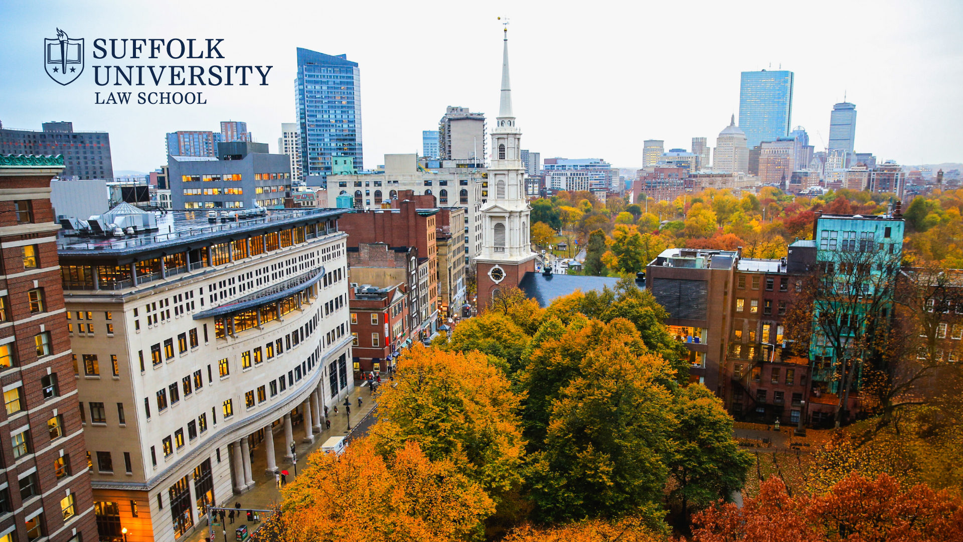 Sargent Hall with autumn foliage