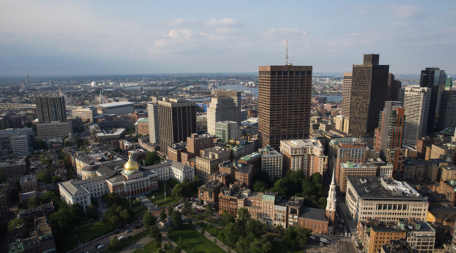 Suffolk University from a distance