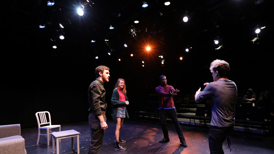 Students in the Sullivan Theatre. 