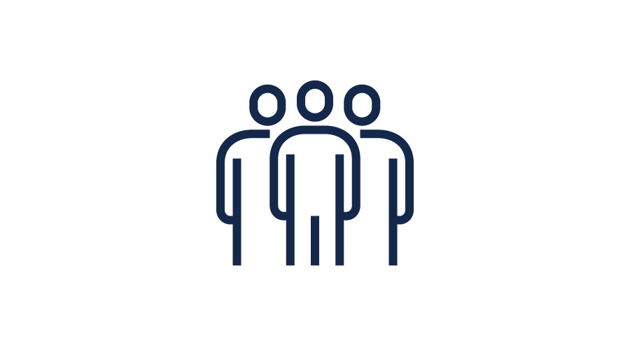 An Icon of many people standing together