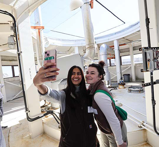 Students taking a selfie
