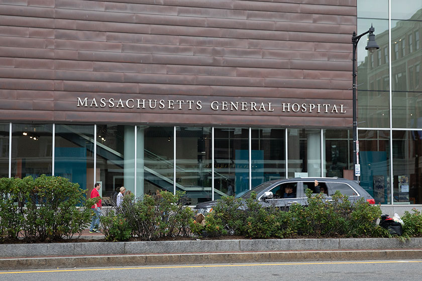 Massachusetts General Hospital as seen from Cambridge Street