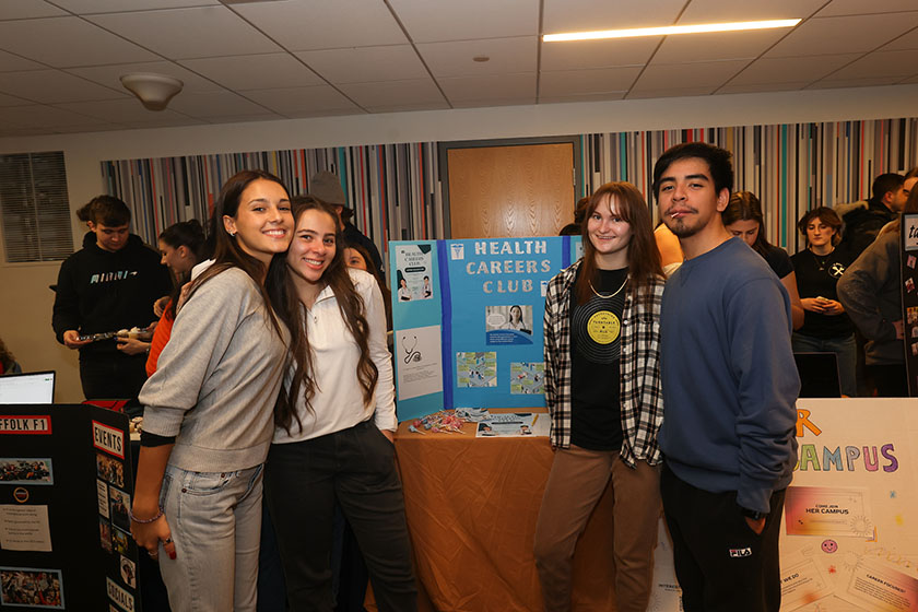 Students at the Winter Involvement Fair