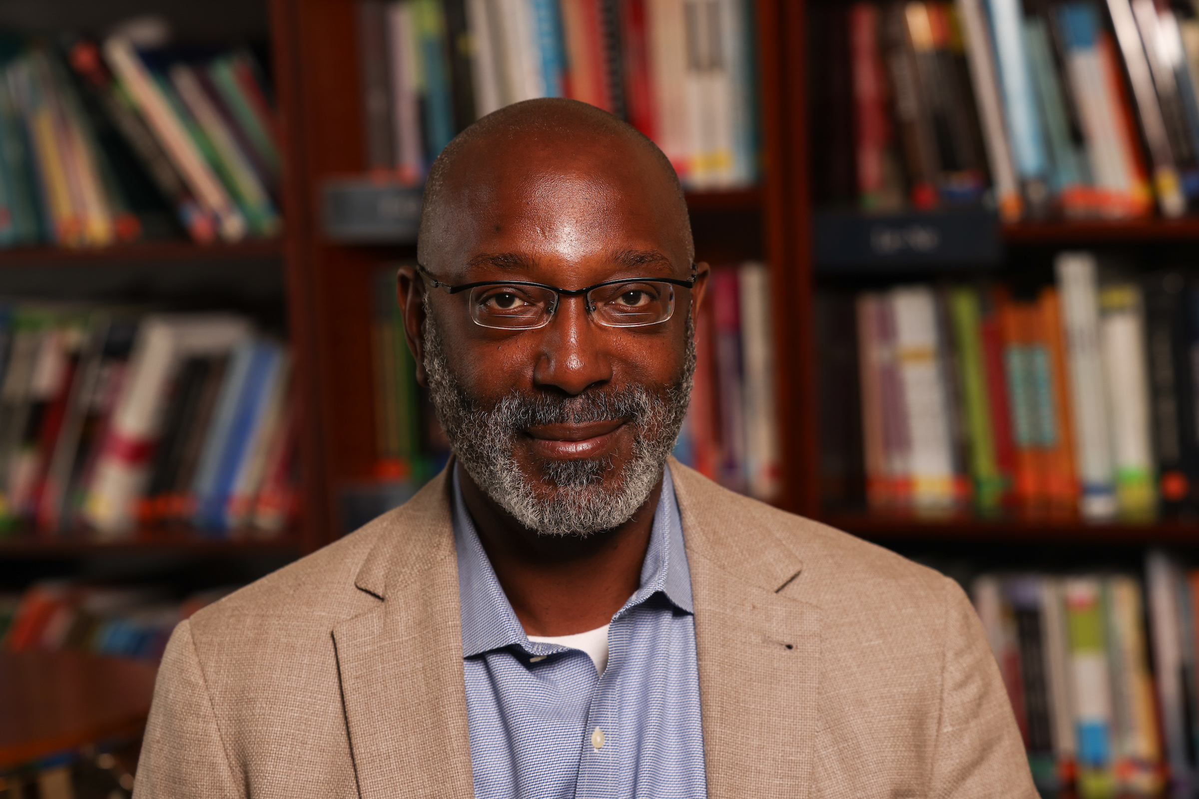 Portrait of Trent Masiki, Director of the Black Studies Program and Assistant Professor of English