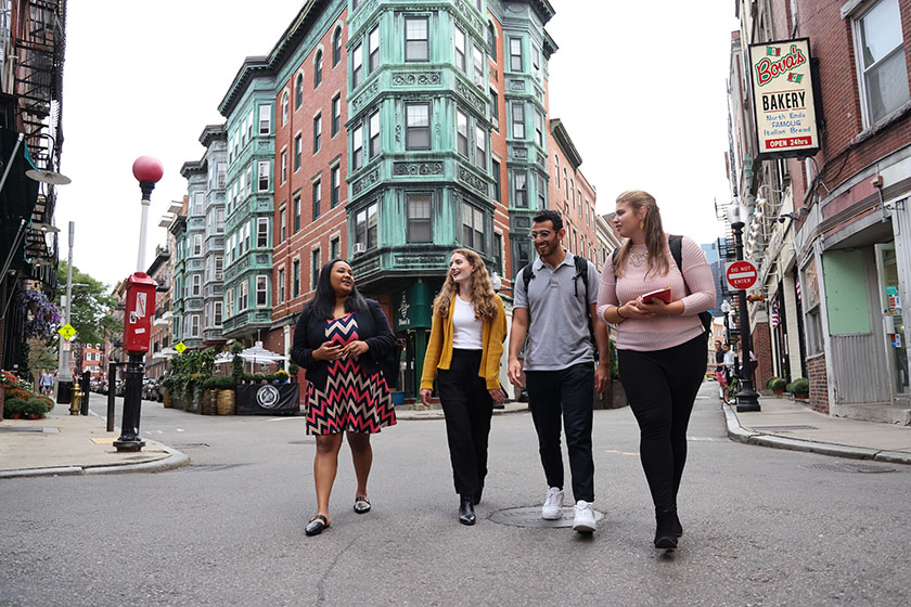 In select sections of Theories in Crime, students may visit Boston’s North End neighborhood to evaluate features of the built environment and how they contribute to community crime and safety.