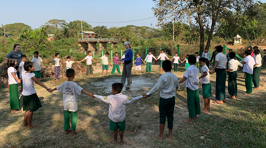 Suffolk students ventured to Myanmar for Alternative Winter Break.