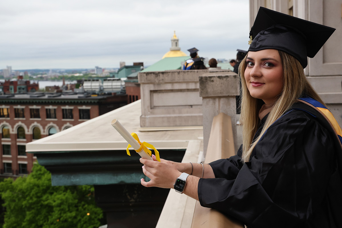 Suffolk student Ilda poses for a portrait.