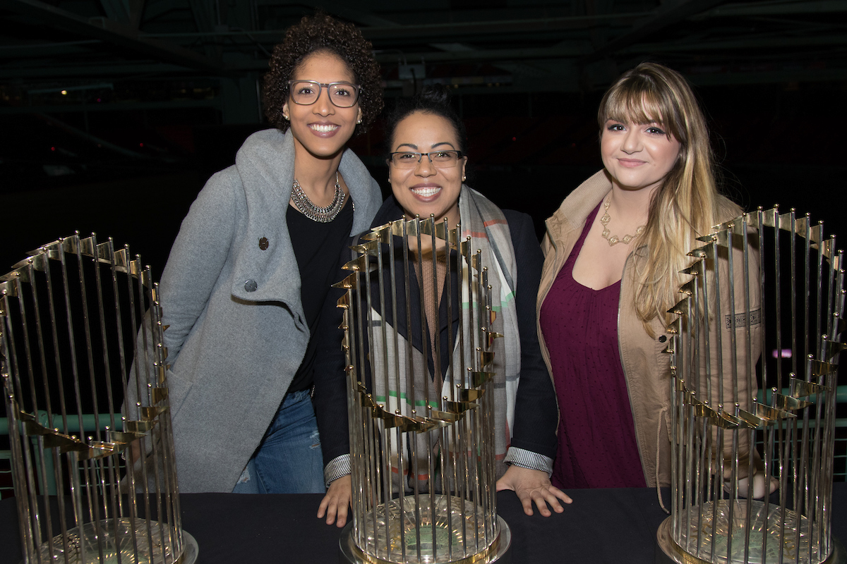 Suffolk University undergraduate senior night at Fenway Park