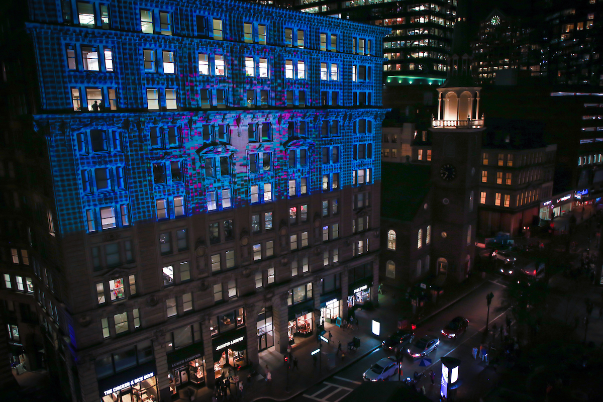 Downtown Crossing is taken over by Illiuminus Boston.