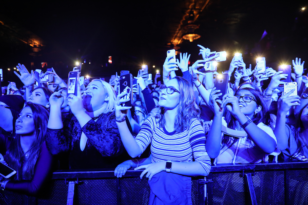 Suffolk students enjoying the Winter Concert performer Post Malone at the Royale Nightclub in Boston.