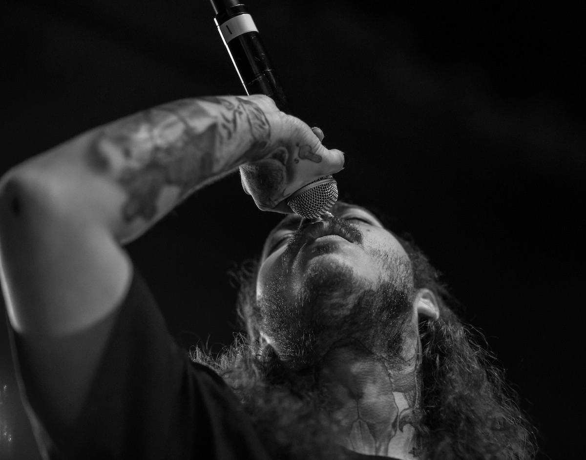 Post Malone entertains Suffolk students at the Royale Nightclub in Boston.