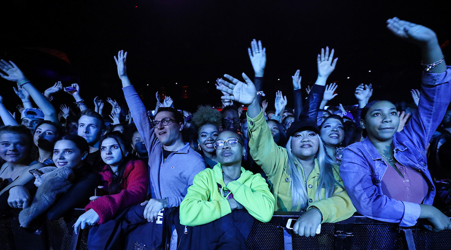 Suffolk students at Tory Lanez concert