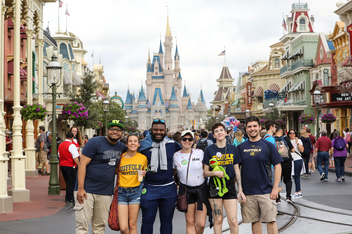 Suffolk Journey students pose for a photo in Walt Disney World.