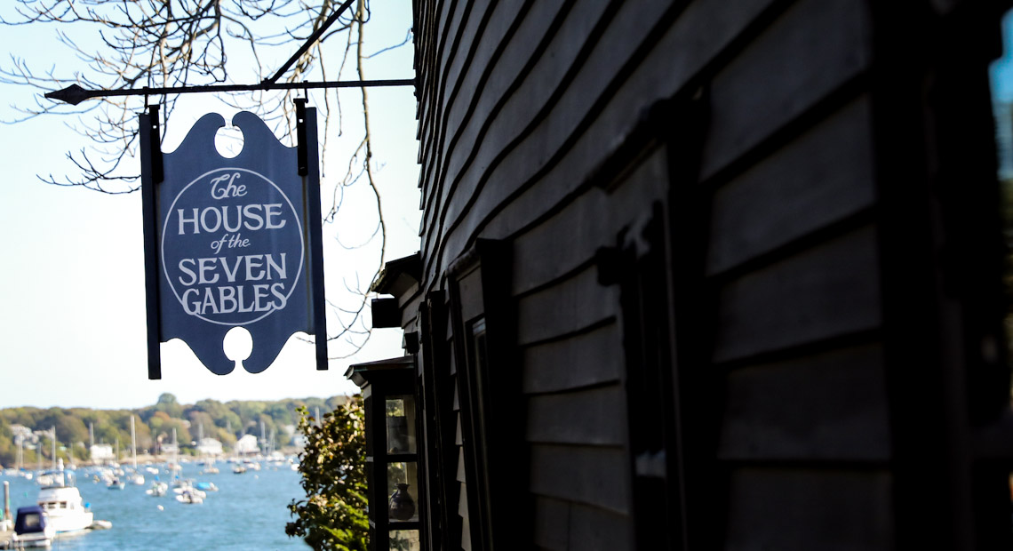 House of Seven Gables outside signage