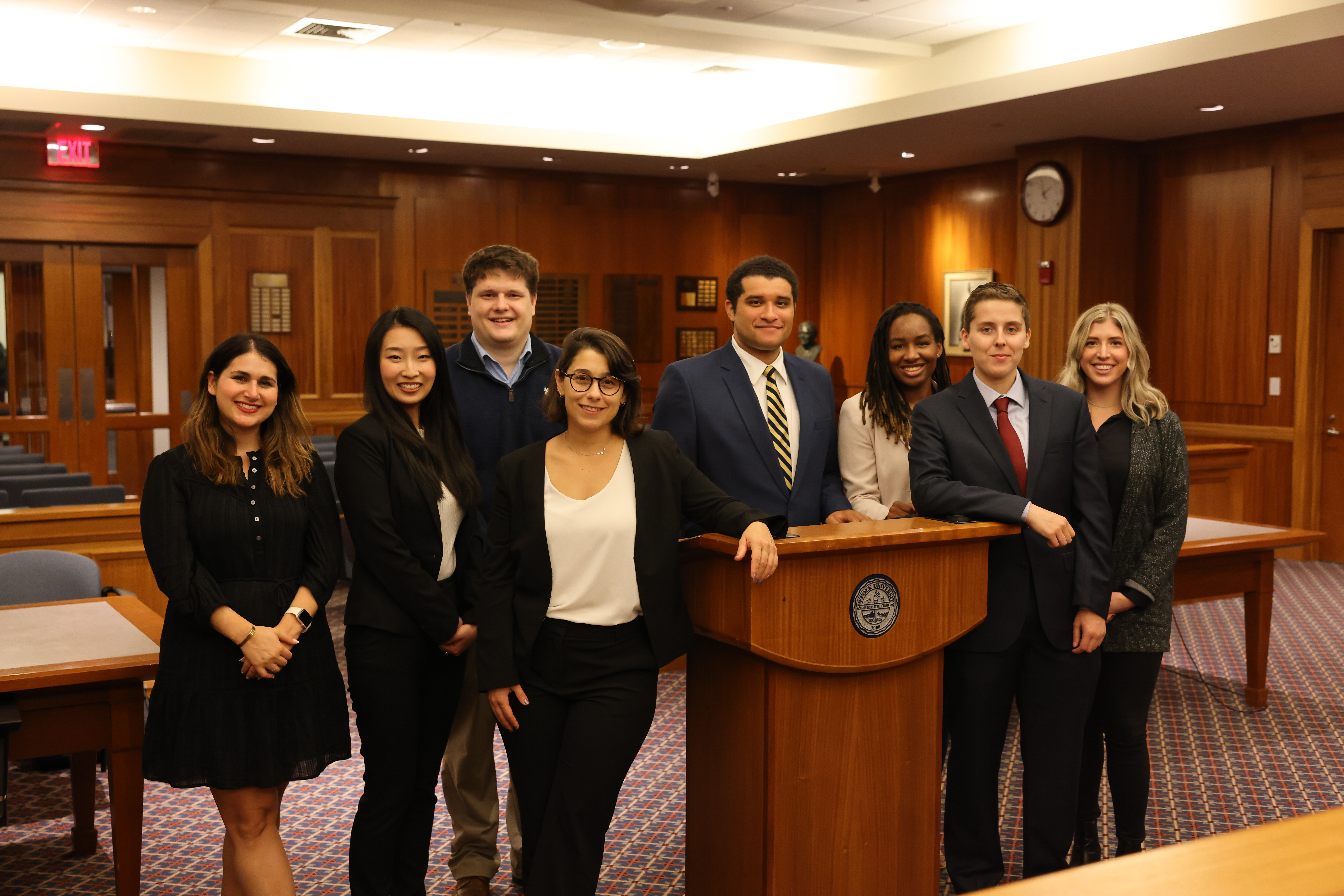 Suffolk University Law students gain experiential learning during a law clinic.