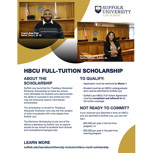HBCU Scholarship Flyer - Suffolk University