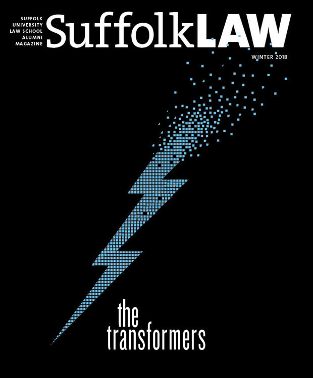 Suffolk Law Magazine Winter 2018 cover