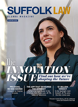 Suffolk Law Alumni Magazine 2023 cover