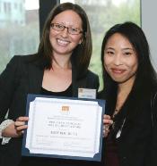 Alice Keh receiving her award