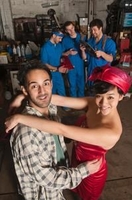 A scene from the musical