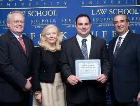 Michael D'Angelo accepting his award