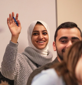 Students in a classroom