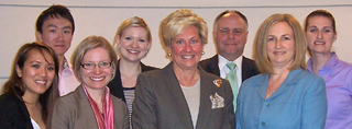 A group of professors and students