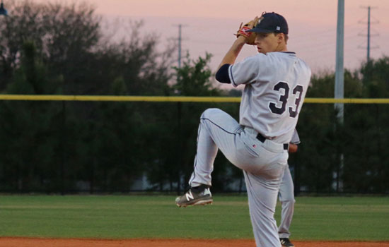 Pitcher of the Week Charles Batchelder hurls a complete-game shutout against Stockton during spring break play in Florida