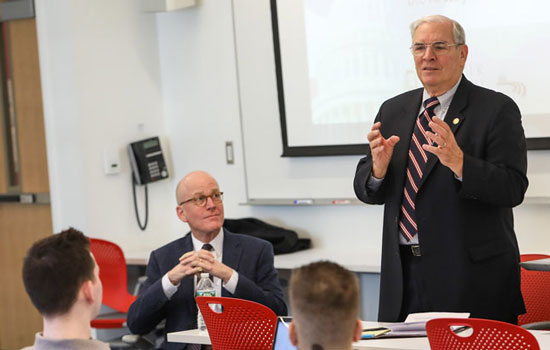 Retired Congressmen Joe Hoeffel and Steven Kuykendall