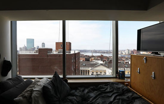dorm room in Miller Hall