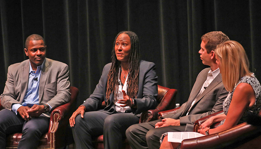 Troy Brown, Chamique Holdsclaw, Brad Stevens, Trenni Kusnierek