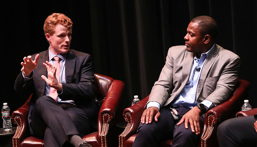 Joe Kennedy and Troy Brown