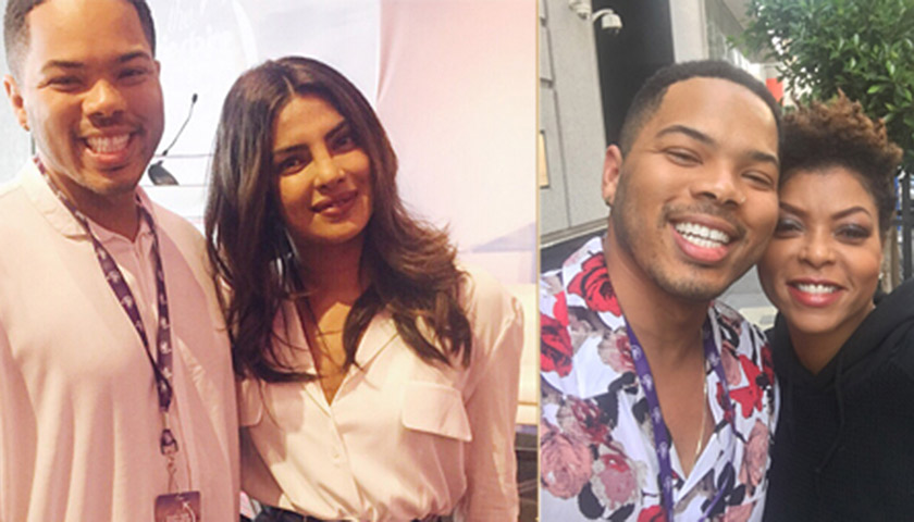 Ki Williams with Priyanka Chopra and with Taraji P. Henson