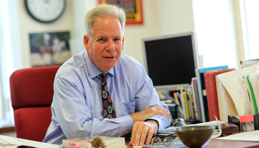 Professor Robert Allison at his desk