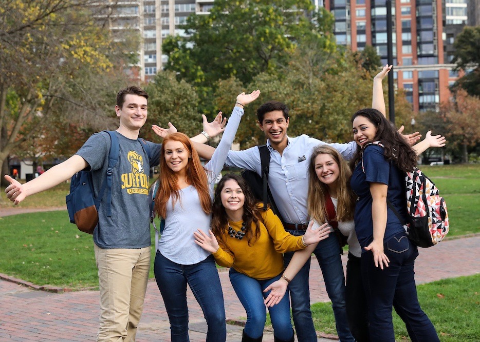 Suffolk Students Have Fun on the Boston Common