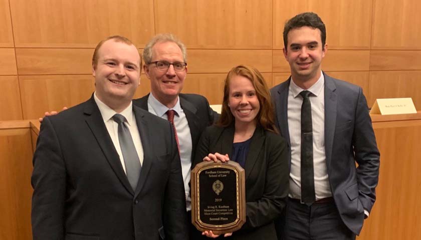 The National Securities team with their Best Brief Award