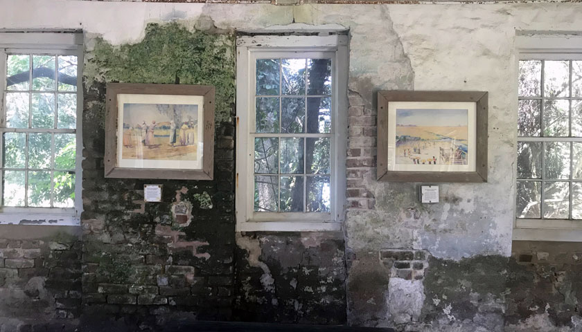 Inside the Middleton Place mill house