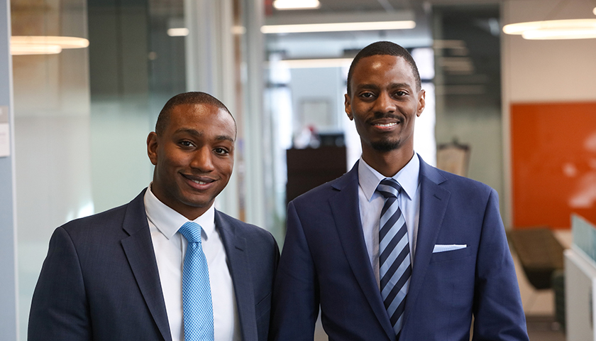 Antwan Webb & Daniel Mumamba, both MBA/MSBA '20