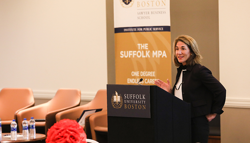 Lt. Gov. Karyn Polito at the 2019 Women Leading the Way Luncheon