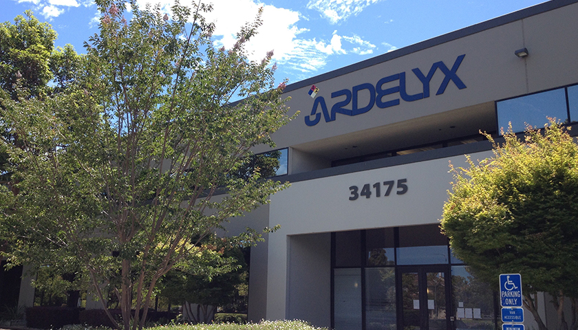 The outside of Ardelyx headquarters in Fremont, California