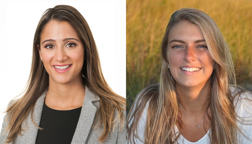 Side by side photos of Amy Rossetti, BS '15 and Megan Fowler, BS '21