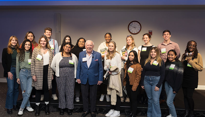 Ed McDonnell with some of this McDonnell scholars