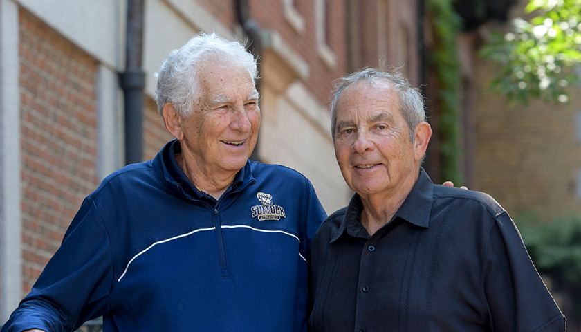 Larry, BSBA ’65 (left), and Michael Smith, BSBA ’61 (right)