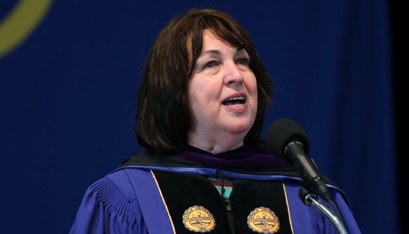 The Hon. Claire Cronin addresses 2022 graduates of Suffolk Law