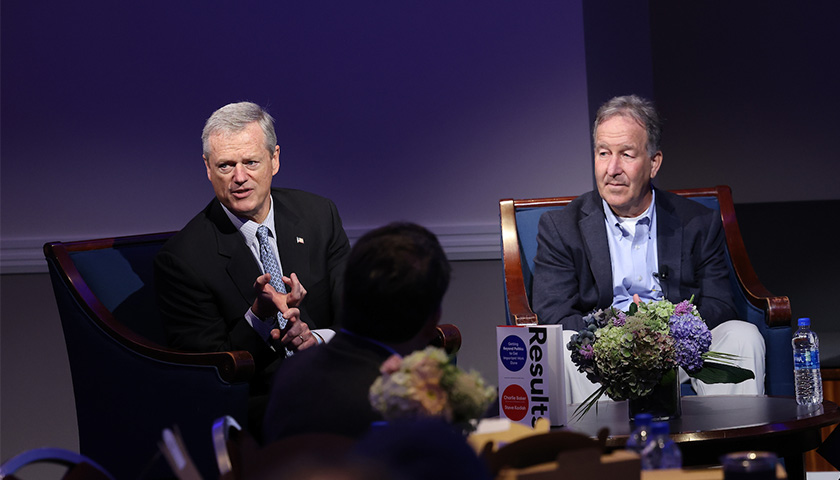 Governor Charlie Baker and Steve Kadish