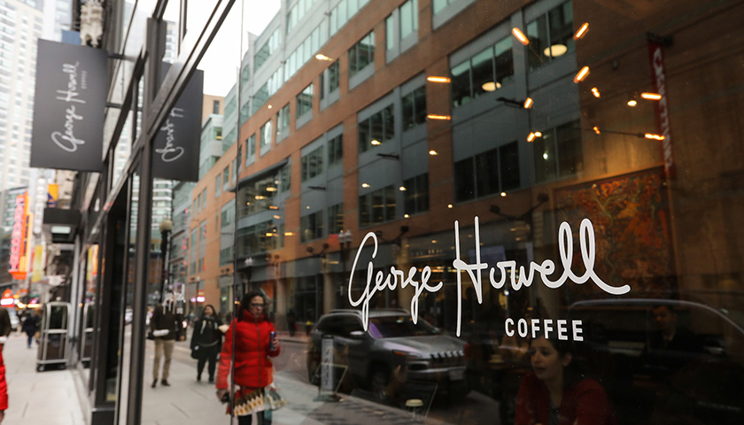 The outside of George Howell Coffee near Downtown Crossing